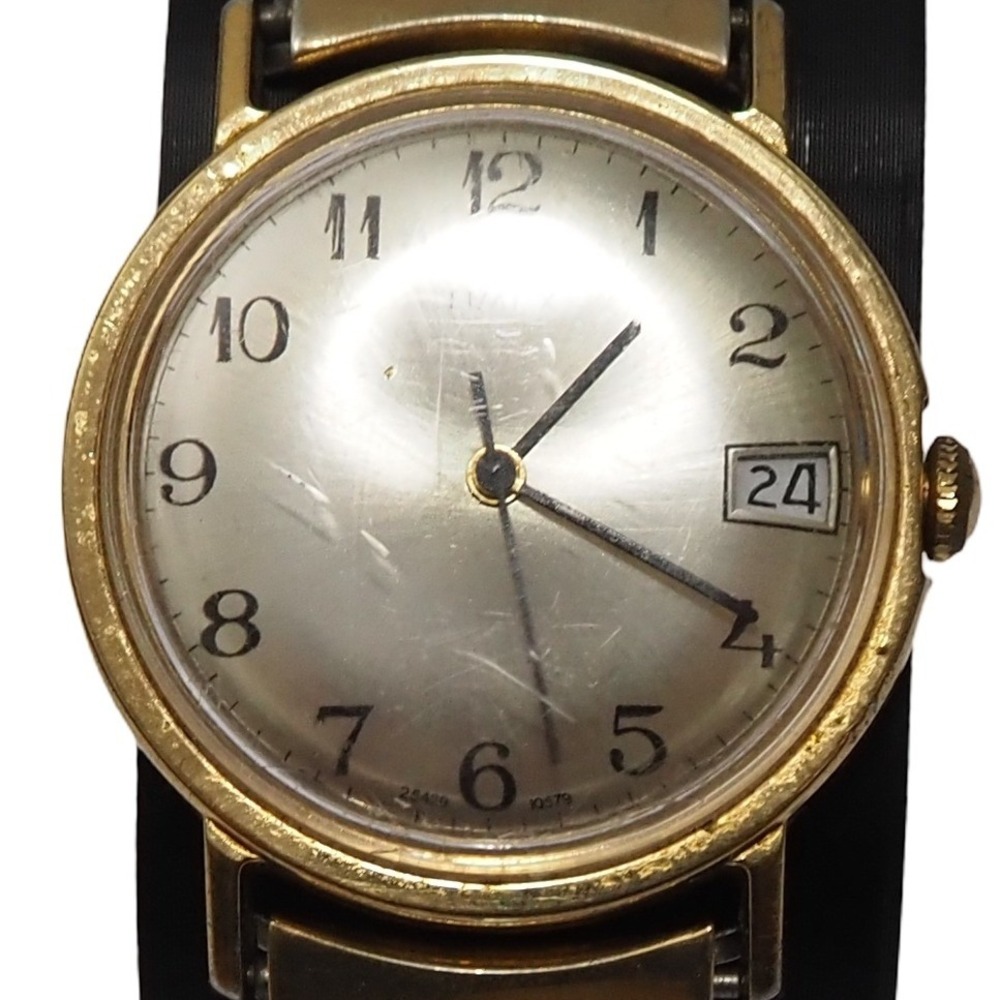 Vintage 1979 Timex Mercury 25429 10579 Men's Manual Wind Date Watch 34mm